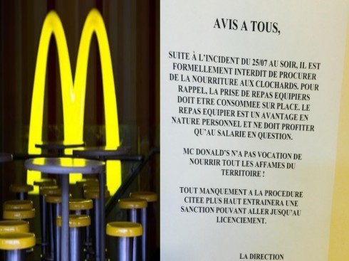 mcdonald e avviso mcdonald e avviso