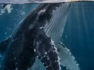 Filmato senza precedenti: gli scienziati riprendono una balena megattera che piange il suo cucciolo nato morto