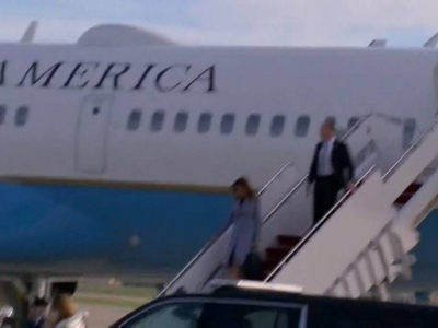 Paura per la First Lady, atterraggio d'emergenza a Washington