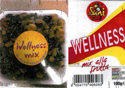 Ocratossina A in eccesso nelle Bacche miste Wellness Mix e Suni. Ministero della salute segnala: “Rischio chimico”