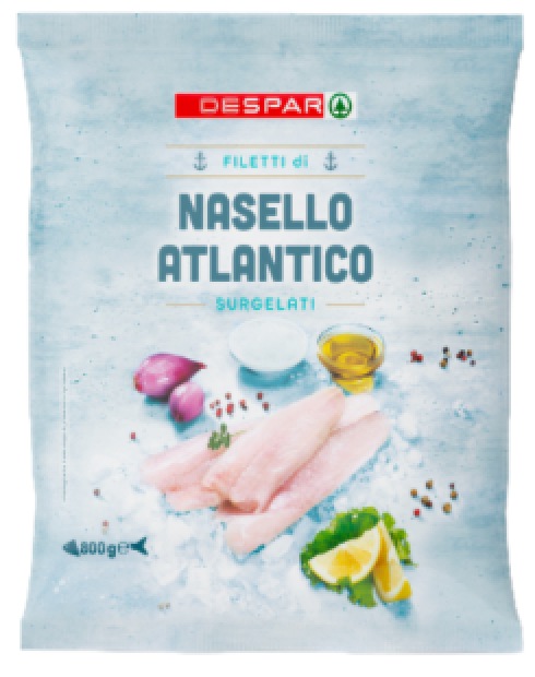 Corpi estranei nelle confezioni di filetto di nasello surgelato Despar richiamate dagli scaffali