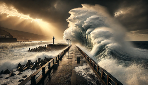 Un'onda anomala travolge un turista e lo uccide - Il video