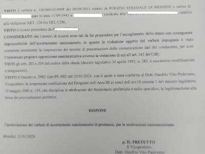 Multe al Codice della Strada: quando il Prefetto applica rigorosamente la legge, la interpreta correttamente e annulla il verbale