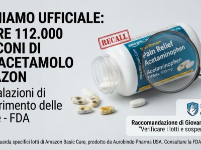 Allerta farmaci: ritirate oltre 112.000 confezioni di paracetamolo extra forte di Amazon per scolorimento delle pillole