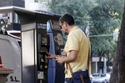 parcometro con targa parcometro con targa