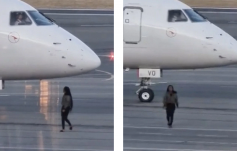 Volo Canberra - Adelaide, donna perde l'aereo e corre sulla pista per provare a salire – VIDEO