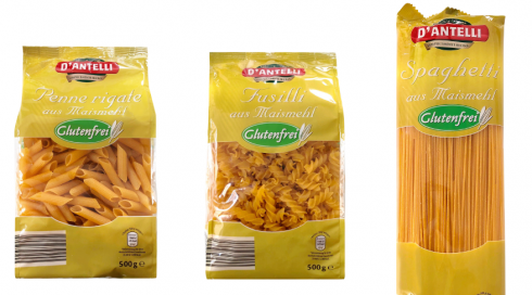 Avviso importante per i celiaci: ALDI in Germania ritira dal commercio "Pasta di mais D' ANTELLI  " per glutine non dichiarato in Spaghetti, Fusilli e Penne