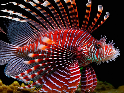 Un pesce scorpione a riva in pochi centimetri d&rsquo;acqua nel mare di Santa Caterina di Nard&ograve;