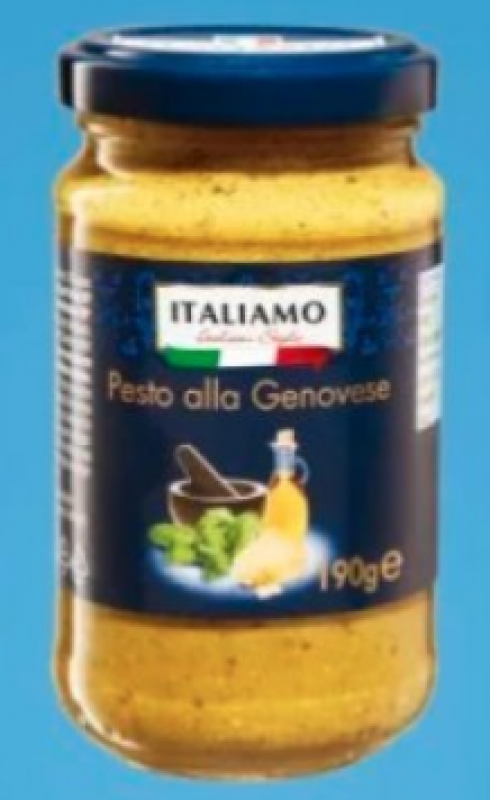 Lidl richiama pesto alla genovese del marchio Italiamo: potrebbe contenere ossido di etilene