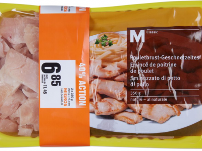 Frammenti di metallo, la Migros richiama lo M-Classic Sminuzzato di petto di pollo in confezione da 2.