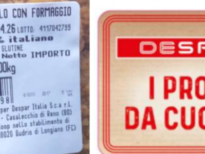 Errore di etichettatura, Despar richiama alcuni lotti di pollo panato