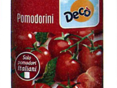 Fitofarmaco clormequat oltre i limiti, supermercati Decò richiamano pomodorini in scatola