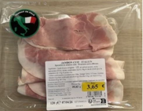 Prosciutto cotto italiano ritirato dal mercato per rischio Listeria