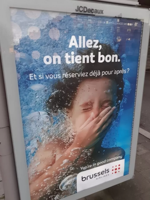 La pubblicità di Brussels Airlines provoca indignazione e clamore sui social