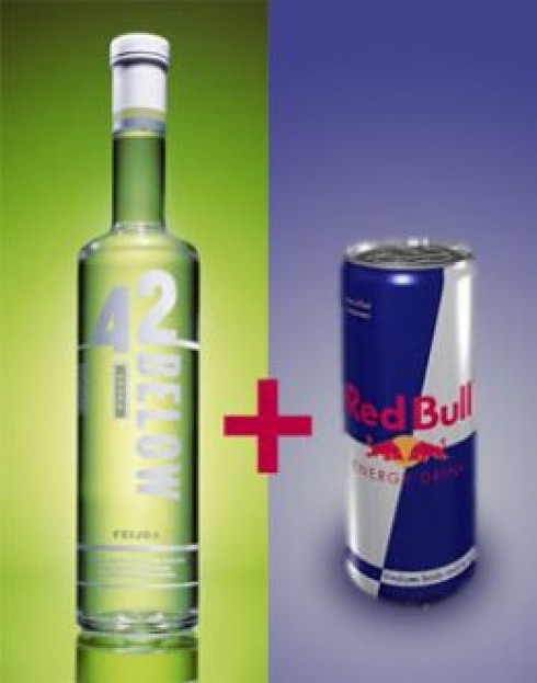 Red bull and Vodka
Red bull and Vodka