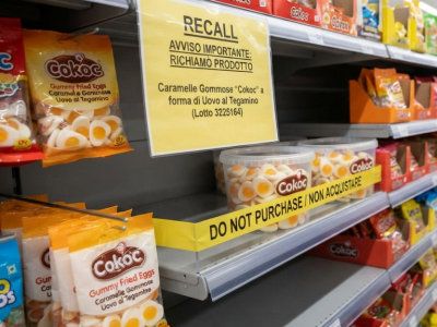 Action dispone il richiamo precauzionale di un lotto di caramelle gommose "Cokoc" per possibile presenza di muffa