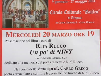 Presentazione del libro "Un po’ di…Niny’" 