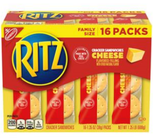 Mondelez richiama cracker RITZ per errata etichettatura.