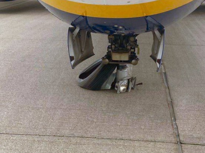Scoppia la gomma anteriore dell'aereo Ryanair durante l'atterraggio all'aeroporto di Dublino