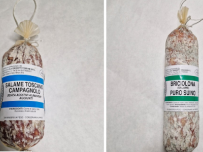 Presenza di Listeria nel salame, richiamate due diverse tipologie di insaccati dell’azienda G.A. Prodotti Toscani Srl
