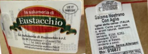 Listeria nel salame nostrano con aglio a marchio La Salumeria di Eustachio srl richiamato dal commercio