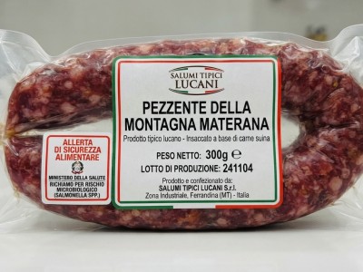 Allerta Alimentare: Ministero della Salute richiama Pezzente della Montagna Materana per rischio Salmonella