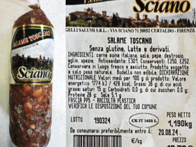 Salmonella nel salame toscano