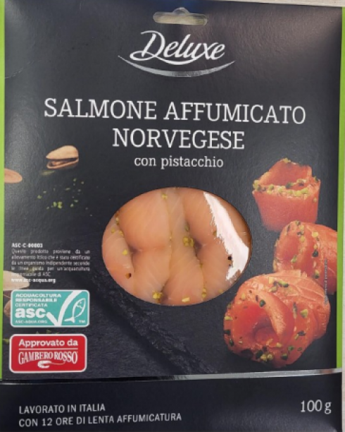 Salmone affumicato norvegese con pistacchio richiamato dal commercio per rischio di Listeria