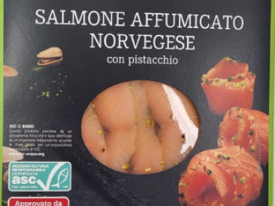 Salmone affumicato norvegese con pistacchio richiamato dal commercio per rischio di Listeria