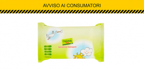 Coop richiama salviette umidificate per neonati CRESCENDO.