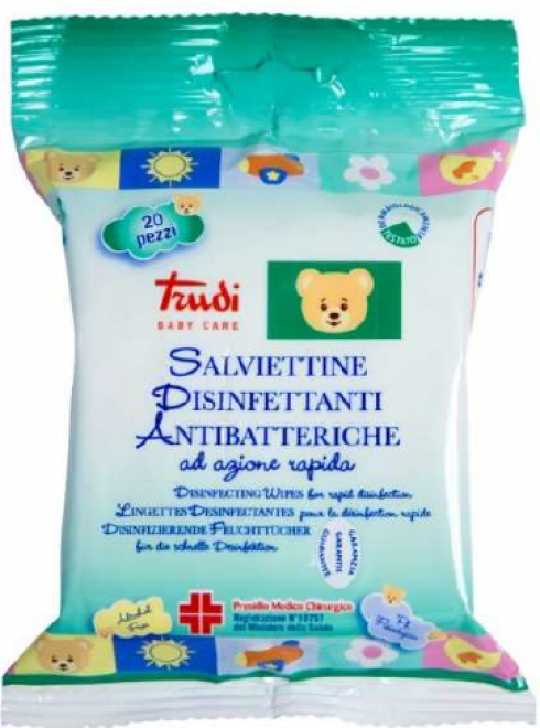 Esselunga richiama le salviette disinfettanti antibatteriche TRUDI BABY CARE. 