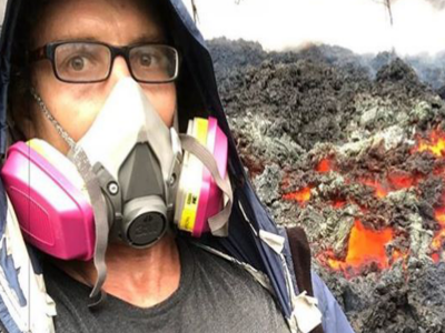 Hawaii, cade all’interno della caldera del vulcano Kilauea per un selfie e sopravvive