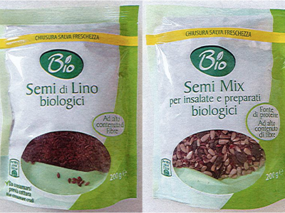 Etichetta errata, pericolo per chi è allergico: richiamati semi di lino biologici e semi mix per insalate e preparati biologici a marchio Bio