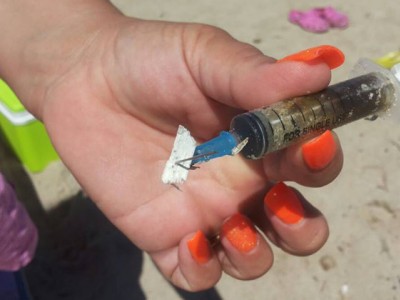 siringa in spiaggia