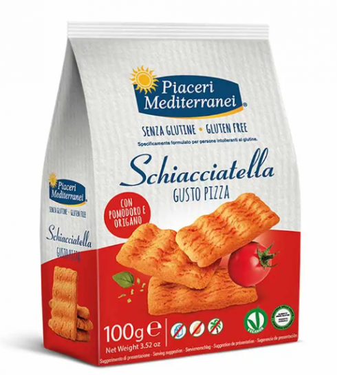 Snack salato senza glutine a forma di schiacciata, al gusto pizza richiamato per allergeni non dichiarati in etichetta