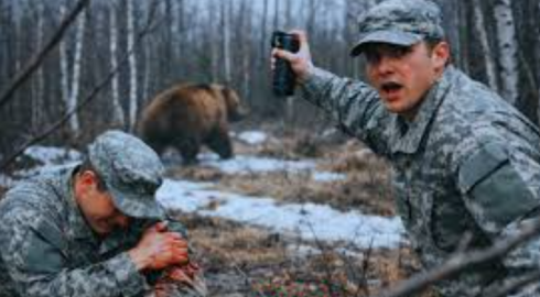 Soldati dell'esercito statunitense feriti in un attacco di orso
