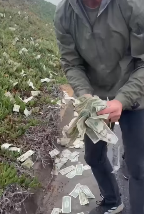 USA: dal portavalori piovono migliaia di dollari in autostrada: corsa per il bottino - VIDEO.