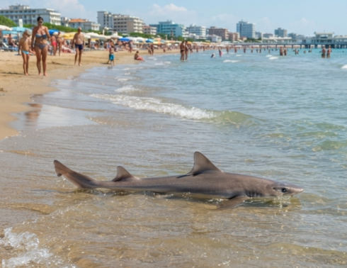 Avvistato piccolo esemplare di squalo a Lignano Sabbiadoro: un segnale di mare pulito e in salute