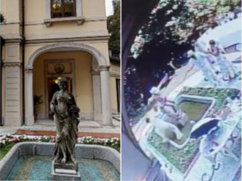 Rabbia in Italia: turisti tedeschi rovesciano una statua dell'800 di Enrico Butti, dal valore di oltre 100mila euro nel nord Italia per un “selfie”
