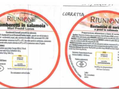 Possibile errore di etichettatura, richiamati bastoncini di surimi dai supermercati