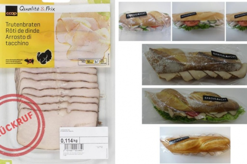 Coop Svizzera ritira un prodotto a base di tacchino per tracce di listeria.