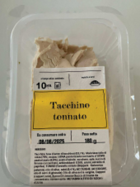“Tacchino tonnato” richiamato per possibile presenza di Listeria monocytogenes