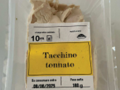 “Tacchino tonnato” richiamato per possibile presenza di Listeria monocytogenes