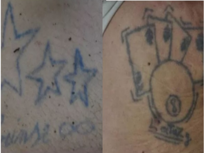 Chi riconosce questi tatuaggi? Un uomo senza vita è stato abbandonato nei boschi: la Polizia diffonde le immagini dei tatuaggi