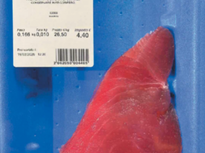 &ldquo;Istamina oltre i limiti consentiti&rdquo;, richiamato tonno tonno a pinne gialle decongelato a marchio Copromar