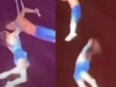 Tragedia al circo, trapezista cade davanti al pubblico durante un'esibizione con il marito