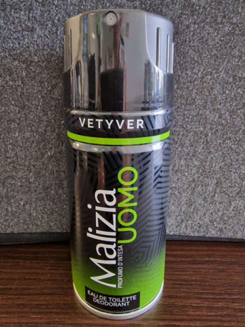 Allarme Rapex: ritiro dal mercato del deodorante Malizia Uomo Vetyver