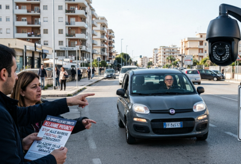 Lecce, telecamere in periferia e riprese frontali dei conducenti