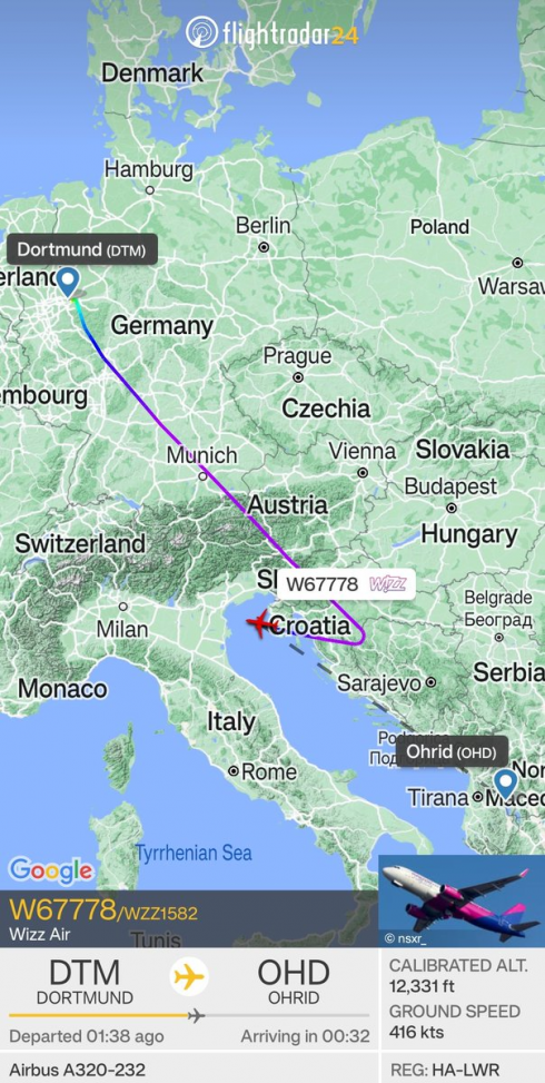Volo Dortmund - Ohrid, atterraggio di emergenza a Venezia: il motivo è sconosciuto