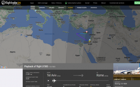 Fumo nella cabina di pilotaggio sopra il Mediterraneo, aereo della El Al proveniente da Tel Aviv e diretto a Roma Fiumicino costretto a un atterraggio d'emergenza a Larnaca (Cipro).